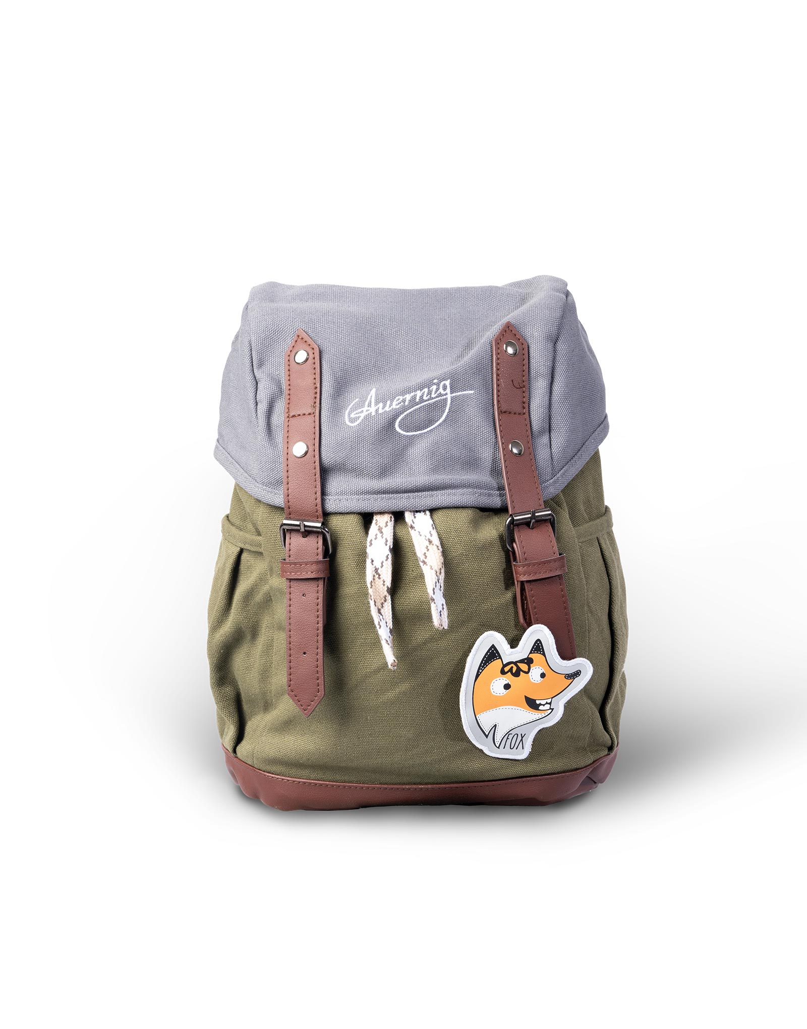 Bunter Rucksack mit Tieraufnäher
